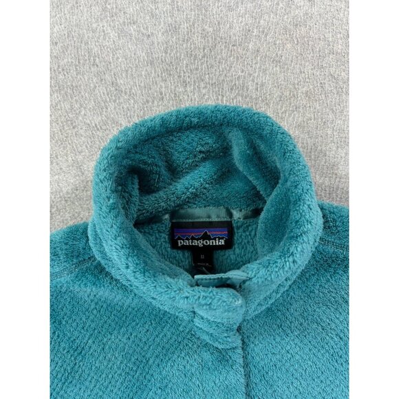 Patagonia Re-Tool 1/2 Snap Fleece Pullover (Women's Medium)‎ Green/Blue - Picture 3 of 12